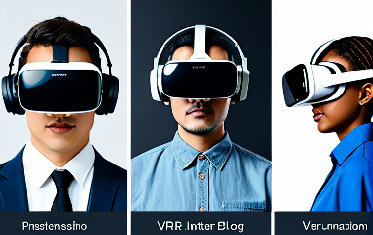 VR 게임 디자인에서의 상호작용 요소 분석 - Here are three detailed image prompts for AI generation, drawing from the provided text about VR int...