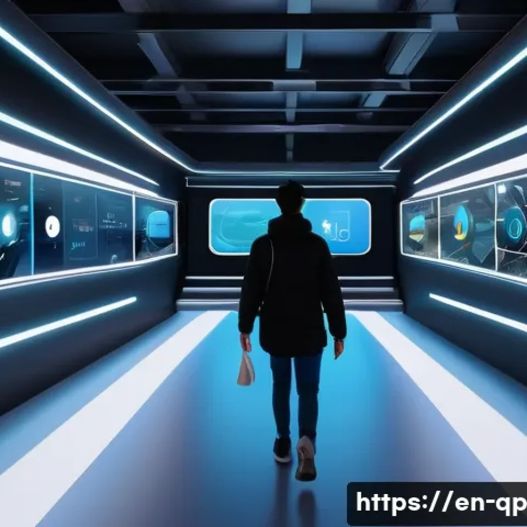 XR 콘텐츠의 접근성 향상을 위한 디자인 가이드 - A futuristic XR user interface scene showcasing diverse users navigating a virtual environment with ...